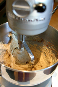 Mixing dough