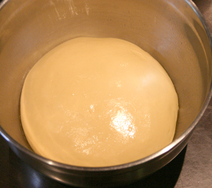 Dough mixed and ready for fermentation