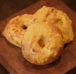 Top of Cheddar Jalapeno Bagel