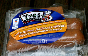 Yves Italian Spicy Veggie sausages