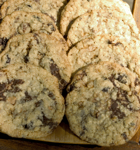 Oatmeal Toffee Sour Cherry Cookies