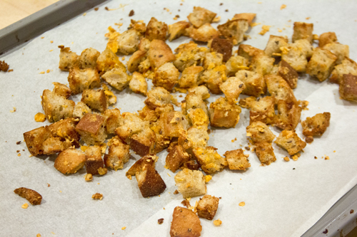 toasted croutons