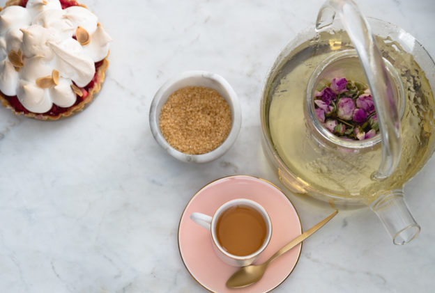Rhubarb Raspberry Meringue Tart - Salt and Serenity