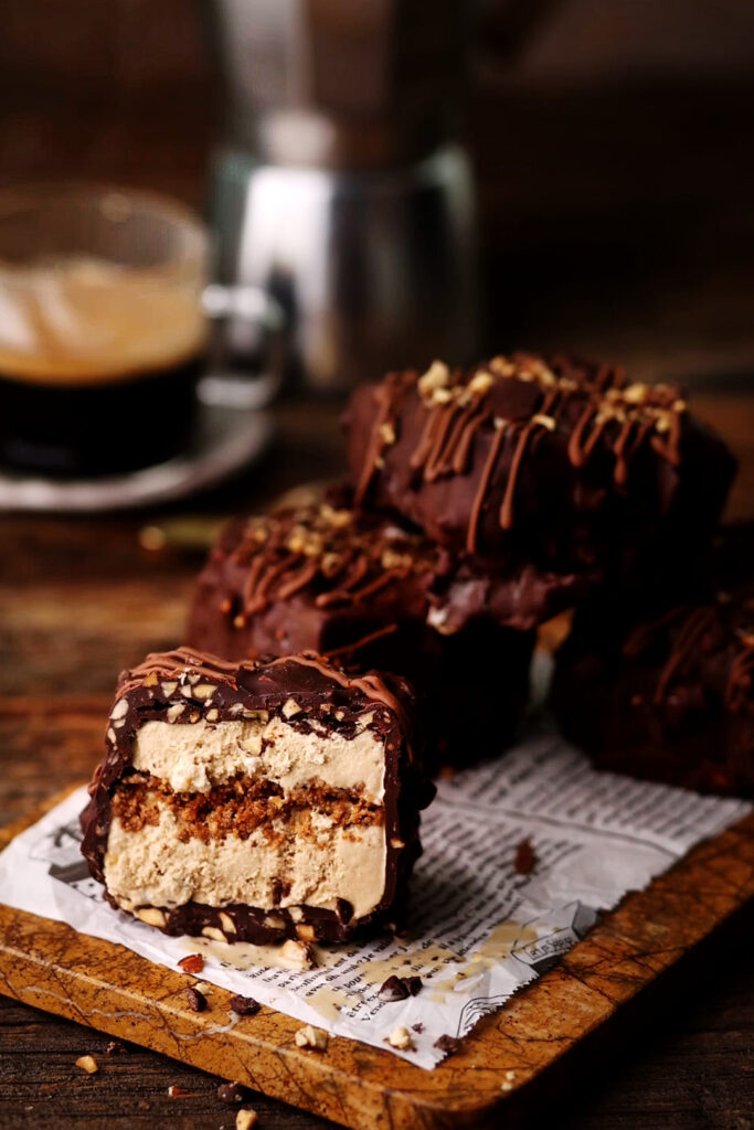Coffee Crunch Ice Cream Bars
