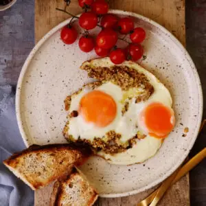 Dukkah Fried Eggs